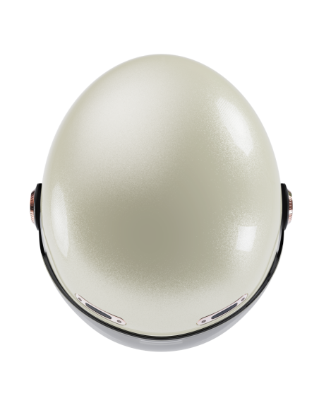 Capacete Integral Retro Branco Pérola ECE 2206 | Iguana Custom