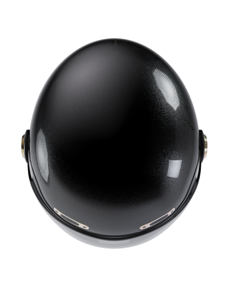Capacete Integral Retro Preto Perolado ECE 2206 | Iguana Custom
