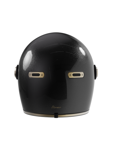 Casco Integrale Retrò Nero Perlato ECE 2206 | Iguana Custom