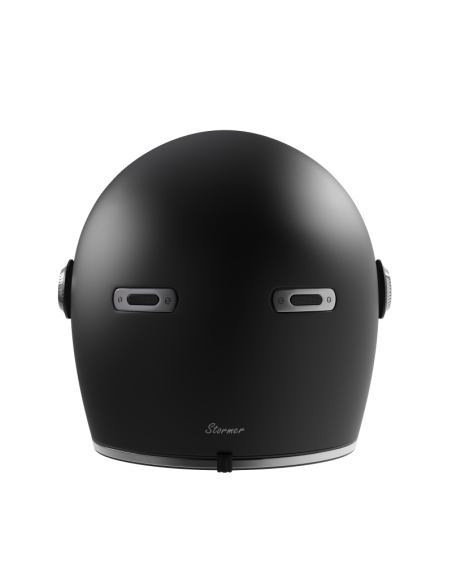 Capacete Retro Integral Preto Fosco ECE 2206 | Estilo e Segurança | Iguana Custom