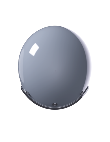 Casque Jet Gris Nardo ECE 2206 | Style Rétro Moderne | Iguana Custom