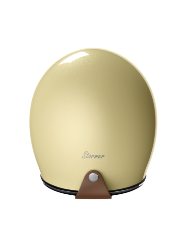 Jet Helmet Off-White Retro ECE 2206 | Bone Color with Beige Interior | Iguana Custom