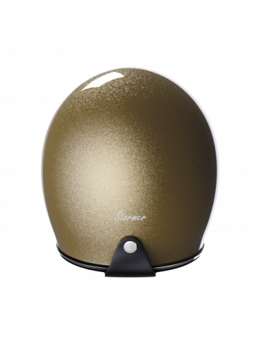 Casque Jet Or Metalflake Brillant ECE 2206 | Style Rétro Custom | Iguana Custom