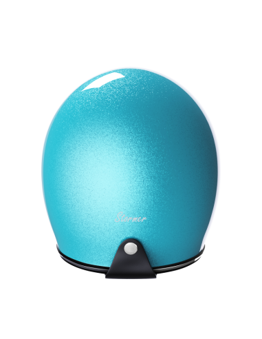 Jet Helmet Turquoise Metalflake Glossy ECE 2206 | Retro Custom Style