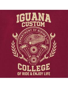 T-shirt Homme Iguana Custom College Bordeaux | Coton 100% 190g 2
