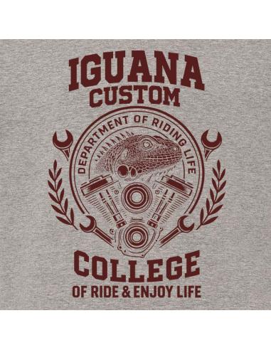 Women's Dark Gray Short Sleeve T-Shirt Iguana Custom College | S to 3XL