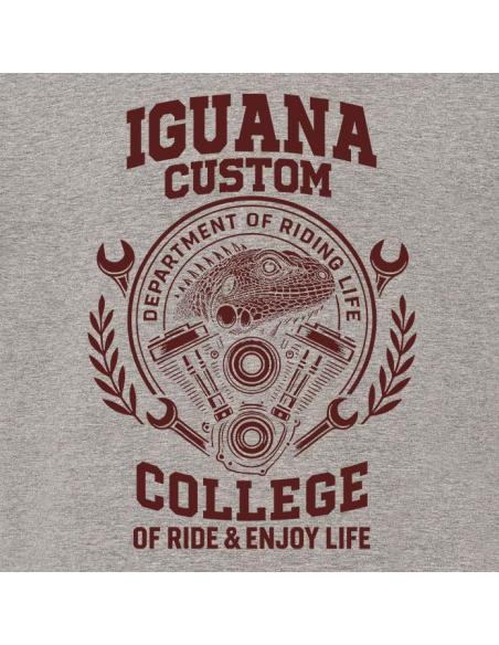 Women's Dark Gray Short Sleeve T-Shirt Iguana Custom College | S to 3XL