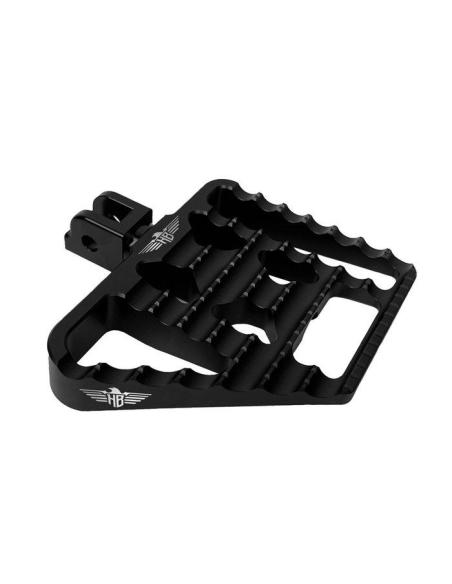 Plataformas HeinzBikes Mini-Floorboards V1 Negras para Softail 18-25