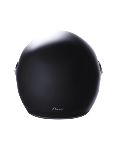 Capacete Jet Stormer Clyde Preto Mate | Estilo Retro e Viseira Solar