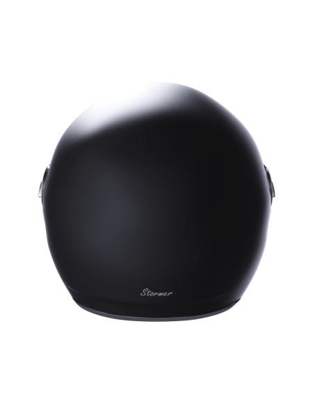 Capacete Jet Stormer Clyde Preto Mate | Estilo Retro e Viseira Solar