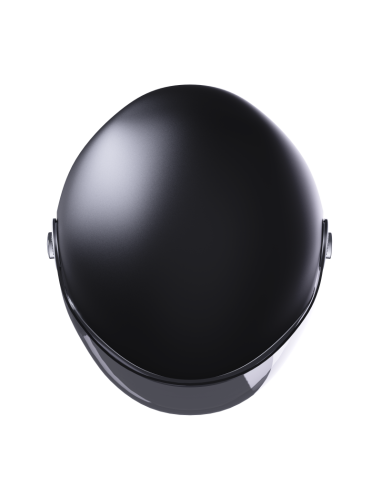 Capacete Jet Stormer Clyde Preto Mate | Estilo Retro e Viseira Solar