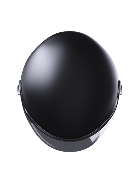 Casco Jet Stormer Clyde Negro Mate | Estilo Retro y Pantalla Solar