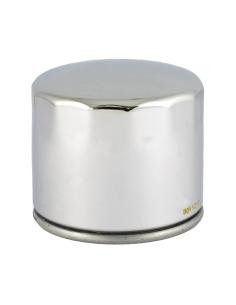CHAMPION SHORT CHROME SPIN-ON OIL FILTER