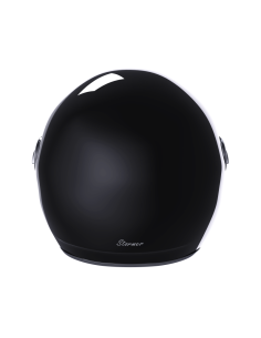 Casco Jet Stormer Clyde Nero Lucido | Retrò con Visiera Solare 2