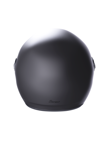 Casco Jet Stormer Clyde Gun-Metal Brillo | Retro con Visor Solar