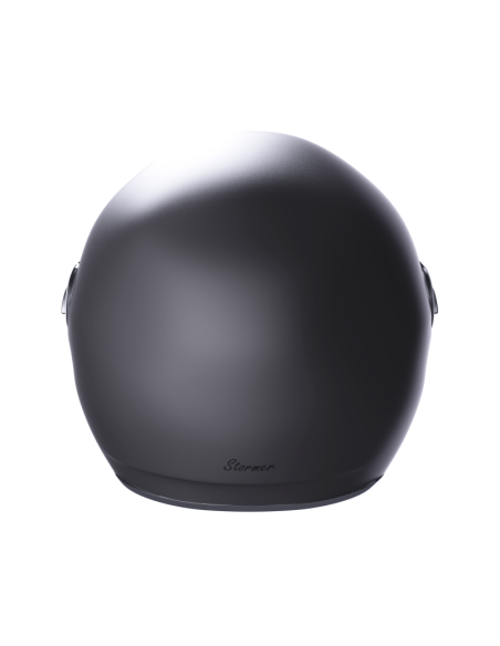 Casco Jet Stormer Clyde Gun-Metal Brillo | Retro con Visor Solar