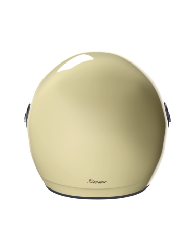 Casco Jet Clyde Bianco Rotto – Vintage con Visiera Solare | Iguana Custom