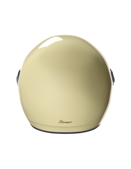 Casco Jet Clyde Bianco Rotto – Vintage con Visiera Solare | Iguana Custom