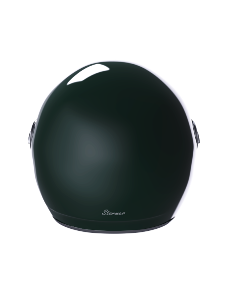 Casco Jet Clyde Verde Inglese – Retrò con Visiera Solare | Iguana Custom