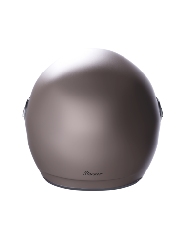 Jet Helmet Clyde Matte Champagne – Retro Custom Elegance | Iguana Custom