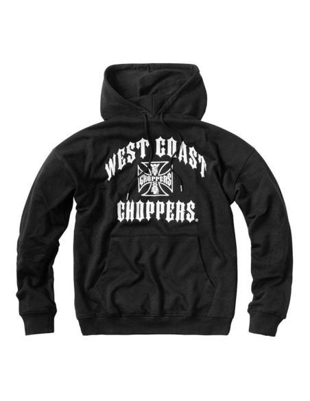 Felpa WCC Iron Oversized Nera con cappuccio