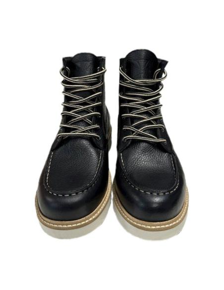 Botas WCC Rigid Tumbled Black de Couro