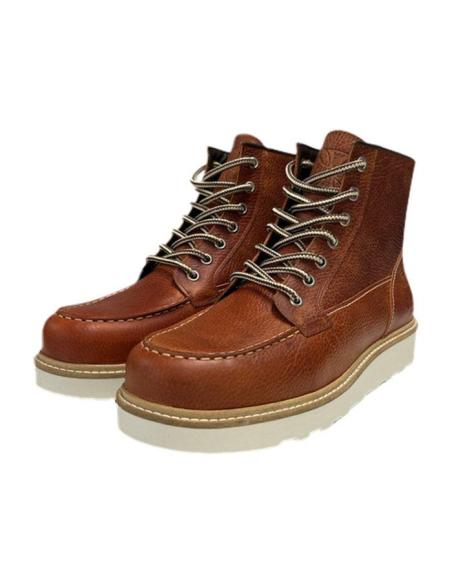 Botas WCC Rigid Tumbled Brown de cuero