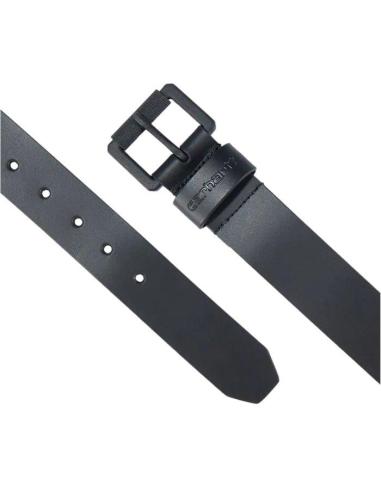 Cinturón Carhartt de cuero negro con hebilla roller