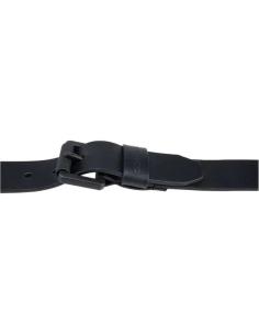 Cintura in pelle nera Carhartt con fibbia roller 2