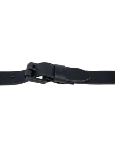 Ceinture Carhartt en cuir noir avec boucle roller