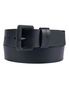 Black leather Carhartt belt with roller buckle