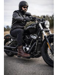 XPD X-Nashville H2Out Brown Boots | Café Racer Style and CE Protection 2
