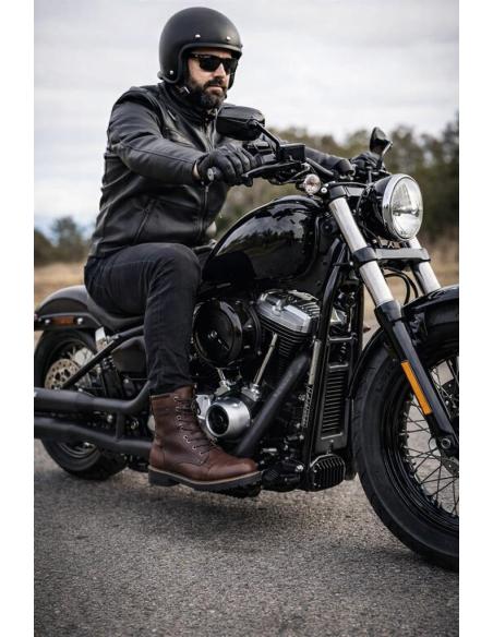 Stivali XPD X-Nashville H2Out Marroni | Stile Café Racer e Protezione CE