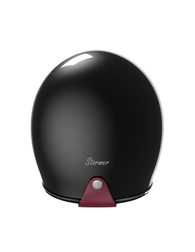 Casco Jet Retrò Nero Perlato ECE 2206 | Leggero ed Elegante | Iguana Custom