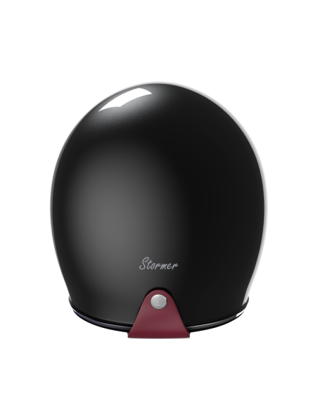 Casque Jet Rétro Noir Nacré ECE 2206 | Léger et Élégant | Iguana Custom