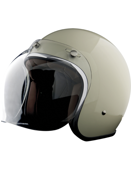 Pantalla Burbuja Transparente Universal para Casco Jet | Estilo Retro y Protección