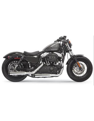 SILENZIATORI SLIP-ON FIREPOWER SERIES 3" PER HARLEY-DAVIDSON SPORTSTER 2014-2020 CROMATO/NERO