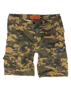 WCC Vintage Camo Cargo Shorts with Stretch Fabric