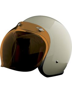 Ecrã Bolha Laranja para Capacete Jet | Estilo Retro e Visibilidade Melhorada
