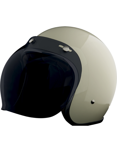 Pantalla Burbuja Ahumada Oscura para Casco Jet | Estilo Sobrio y Protección Solar