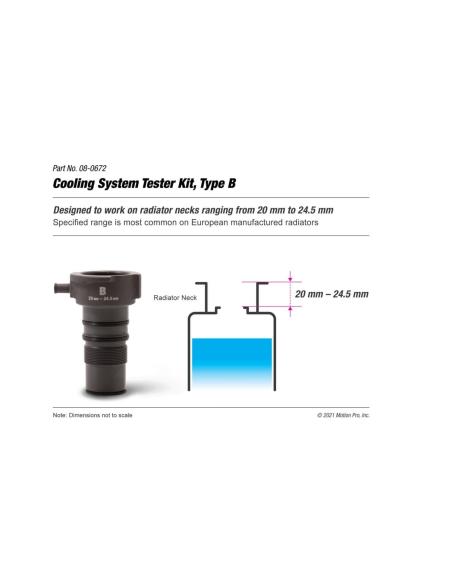 Adattatore tester raffreddamento Motion Pro