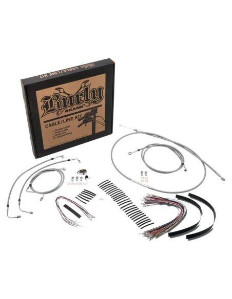 Kit Burly de cabos para Apehanger 14" Harley FLHR/FLTR ABS | Instalação fácil