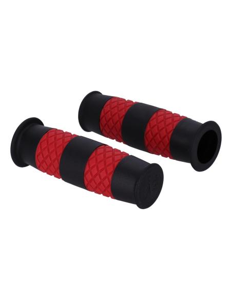 Manopole 13 1/2 Outlaw nero/rosso Ø1” – Stile Racing