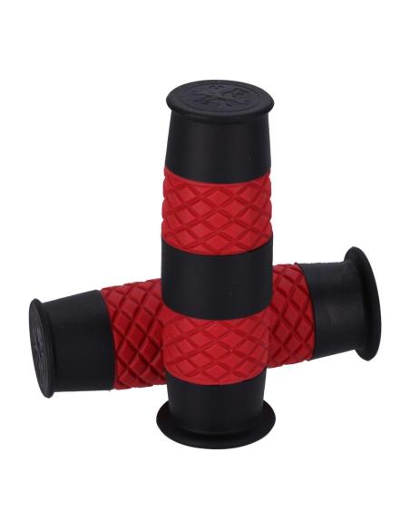 Manopole 13 1/2 Outlaw nero/rosso Ø1” – Stile Racing