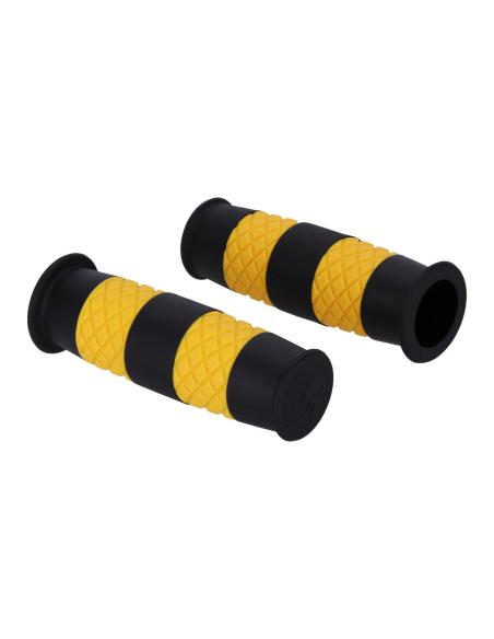Manopole 13 1/2 Outlaw 7/8" nero/giallo – Stile Racing
