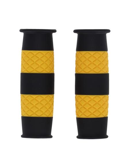 Manopole 13 1/2 Outlaw 7/8" nero/giallo – Stile Racing