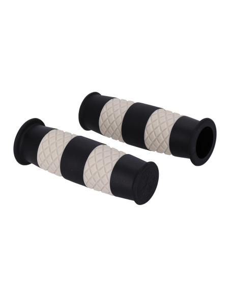 Punhos 13 1/2 Outlaw preto/branco Ø1” – Classic Style