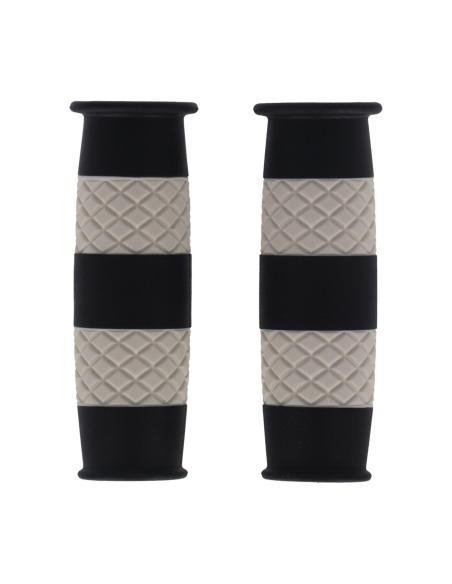 Punhos 13 1/2 Outlaw preto/branco Ø1” – Classic Style