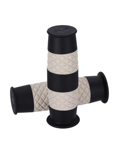 Puños 13 1/2 Outlaw negro/blanco Ø1” – Classic Style