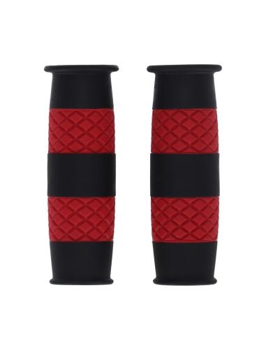 Manopole 13 1/2 Outlaw 7/8” nero/rosso – Stile ribelle